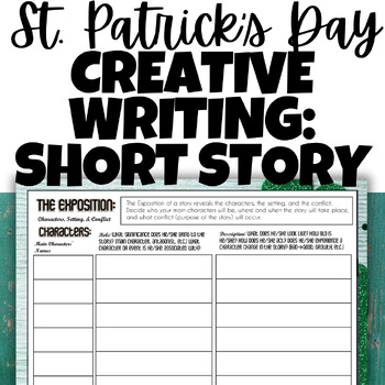 Preview of Middle School ELA English St. Patrick's Day Writing Activity: Short Story