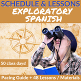 Middle School Exploratory Spanish Pacing Guide, Lesson Pla