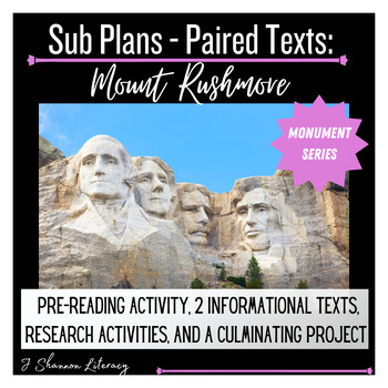 Preview of Paired Texts (Monument Series) - Mount Rushmore
