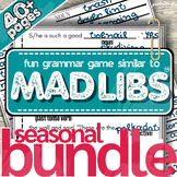 Mad Libs™ Style Grammar Activity BUNDLE! Fun Holiday Mad L