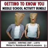 Middle School Getting to Know You Activity Bundle