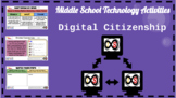 Middle School (Grades 6-8) ELA Digital Citizenship Bundle 