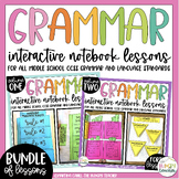 Middle School Grammar Interactive Notebook Lessons Activit