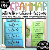Middle School Grammar Interactive Notebook Lessons for 6th