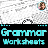 Middle School Grammar Worksheets | Speech and Language No Prep | Speech Therapy