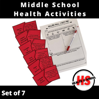 Preview of Middle School Health Activities