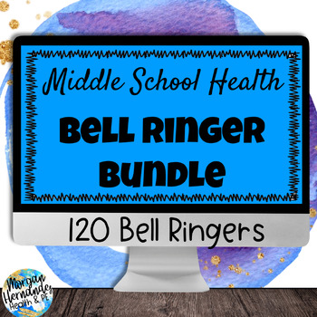 Preview of Middle School Health Bell Ringer Bundle