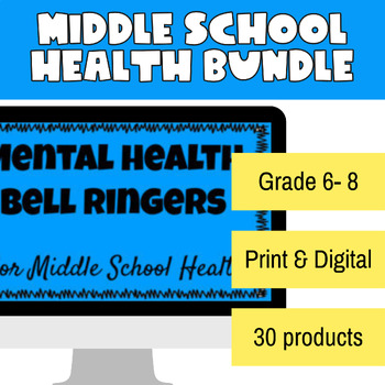 Preview of Middle School Health Bundle
