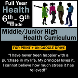 Preview of Middle School Health Bundle: A TPT Best-Selling Middle Health Curriculum