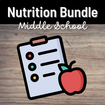 Preview of Middle School Health and PE Nutrition & Energy Balance Bundle