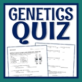 Heredity and Genetics Quiz Middle School NGSS MS-LS3-2