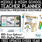 Middle School & High School Teacher Planner 2022-2023 Edit