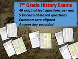 Middle School History Exams - ISLAM - 40 Questions, Common