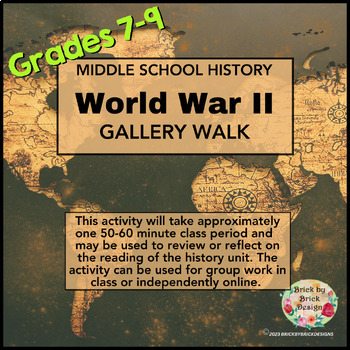 Preview of Middle School History Gallery Walk - WWII