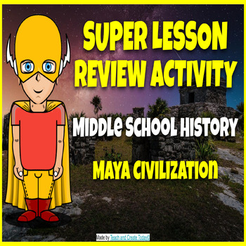 Preview of Middle School History Maya Empire  Reading Comprehension Review Activity