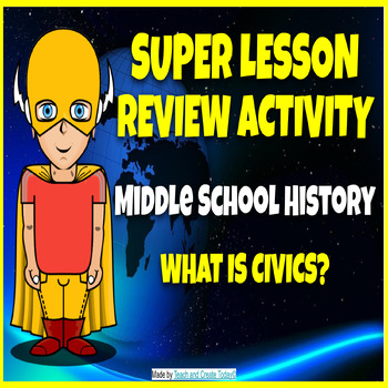 Preview of Middle School History What is Civics  Reading Comprehension Review Activity