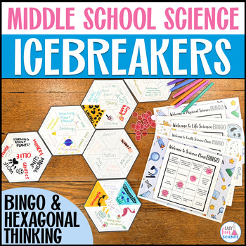 Preview of Middle School Icebreakers for Life, General, Physical, Earth Science