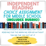 Middle School Independent Reading Assignment: Choice Slide