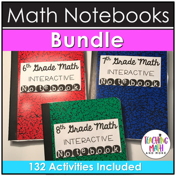 Preview of Middle School Interactive Math Notebooks BUNDLE