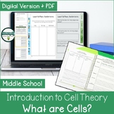 Introduction to Cells and Cell Theory Activities - Digital & PDF