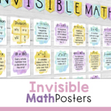 Middle School Invisible Math Posters: Calming Classroom De