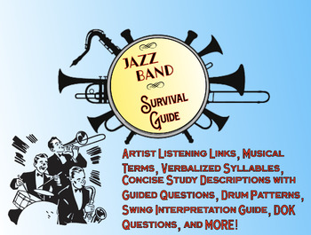 Preview of Middle School Jazz Band Survival Guide Packet