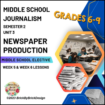 Preview of Middle School Journalism - Newspaper Production Unit 3