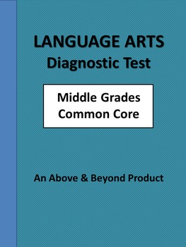 Preview of Language Arts Common Core Diagnostic Benchmark Pretest Grammar and Writing