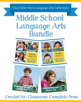 Preview of Middle School Language Arts Bundle Gr. 3-8