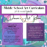 Middle School Level Curriculum Bundle - 26 individual less
