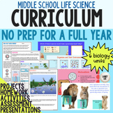 Middle School Life Science Curriculum - FULL YEAR