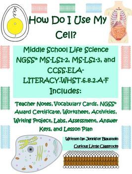 Preview of Middle School Life Science- How Do I Use My Cell?