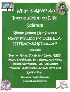 Preview of Middle School Life Science- What is Alive? An Introduction to Life Science