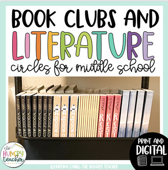 Preview of Middle School Literature Circles and Book Clubs Forms Roles Worksheet Activities