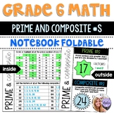 Grade 6 Math - Prime and Composite Foldable