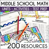Middle School Math Activities and 6th Grade Curriculum Uni