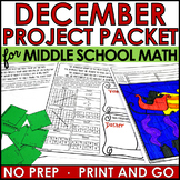 Middle School Math Activities for December Christmas Holid