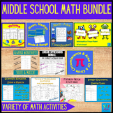 Preview of Middle School Math Bundle.