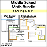 Middle School Math Bundle