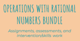 Middle School Math Bundle - Operations with Rational Numbers