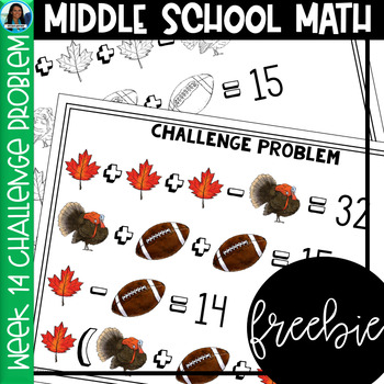 Preview of Middle School Math Challenge Problem Week 14 