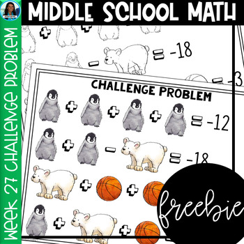 Preview of Middle School Math Challenge Problems Week 27 