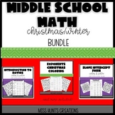 Middle School Math: Christmas/Winter Bundle