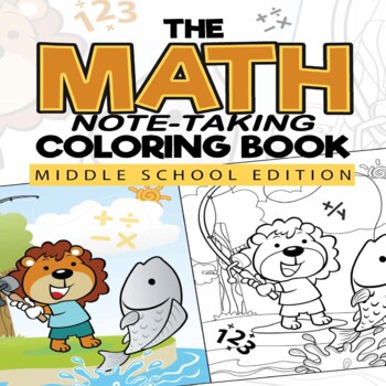 Preview of The Math Note-Taking Coloring Book