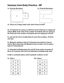 Middle School Math Common Core Daily Practice - Ratio and 