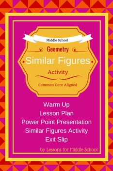 Preview of Middle School Math - Similar Figures and Proportionality Lesson and Activity