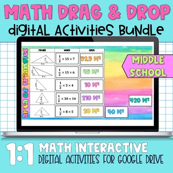Preview of Middle School Math Digital Resources and Activities