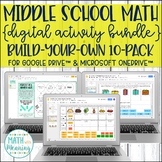 Middle School Math Digital Activity Build-Your-Own Custom 