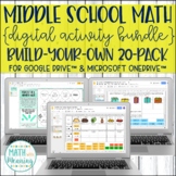Middle School Math Digital Activity Build-Your-Own Custom 