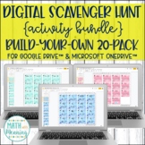 Middle School Math Digital Scavenger Hunt Build-Your-Own C